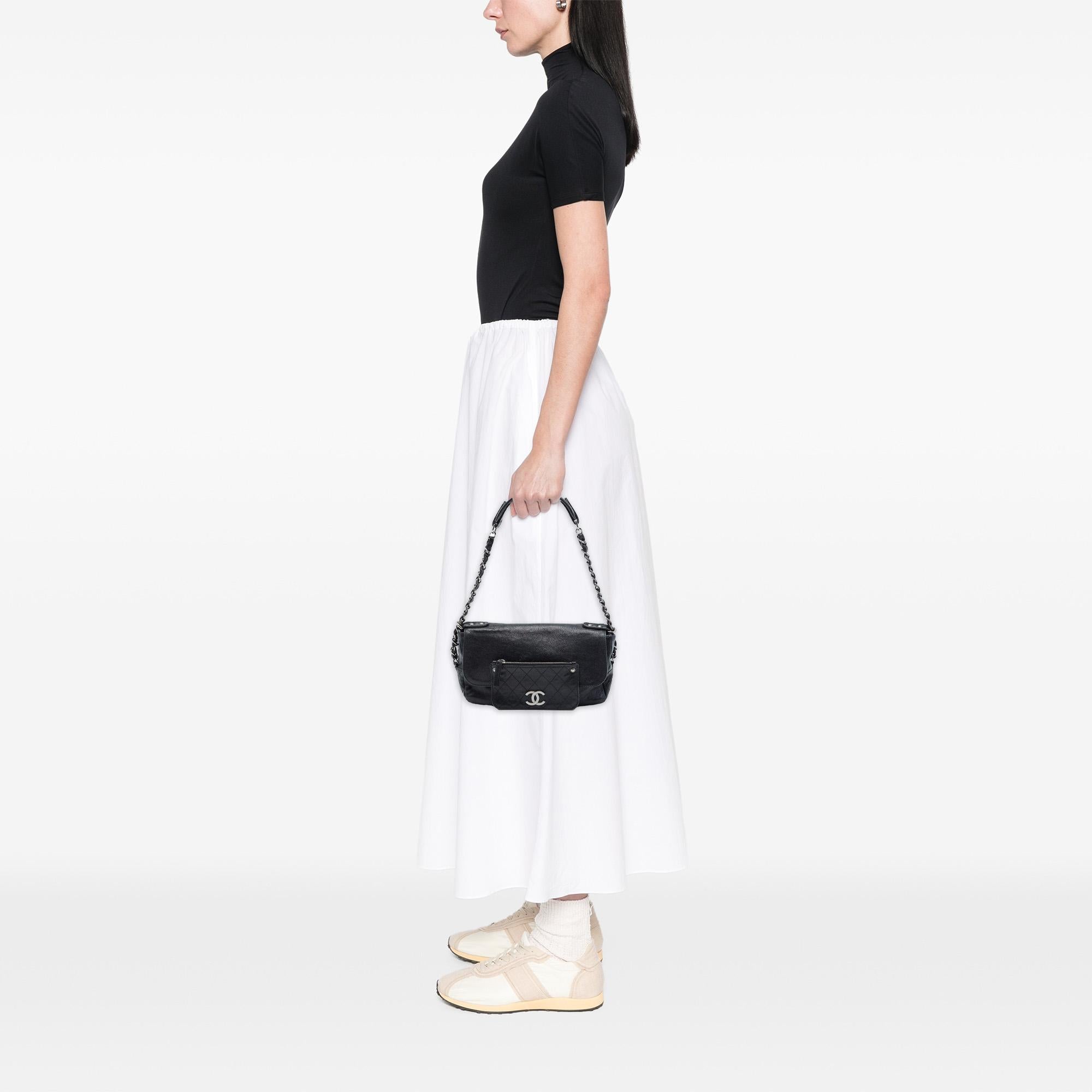 Chanel Caviar Pocket In The City Single Flap