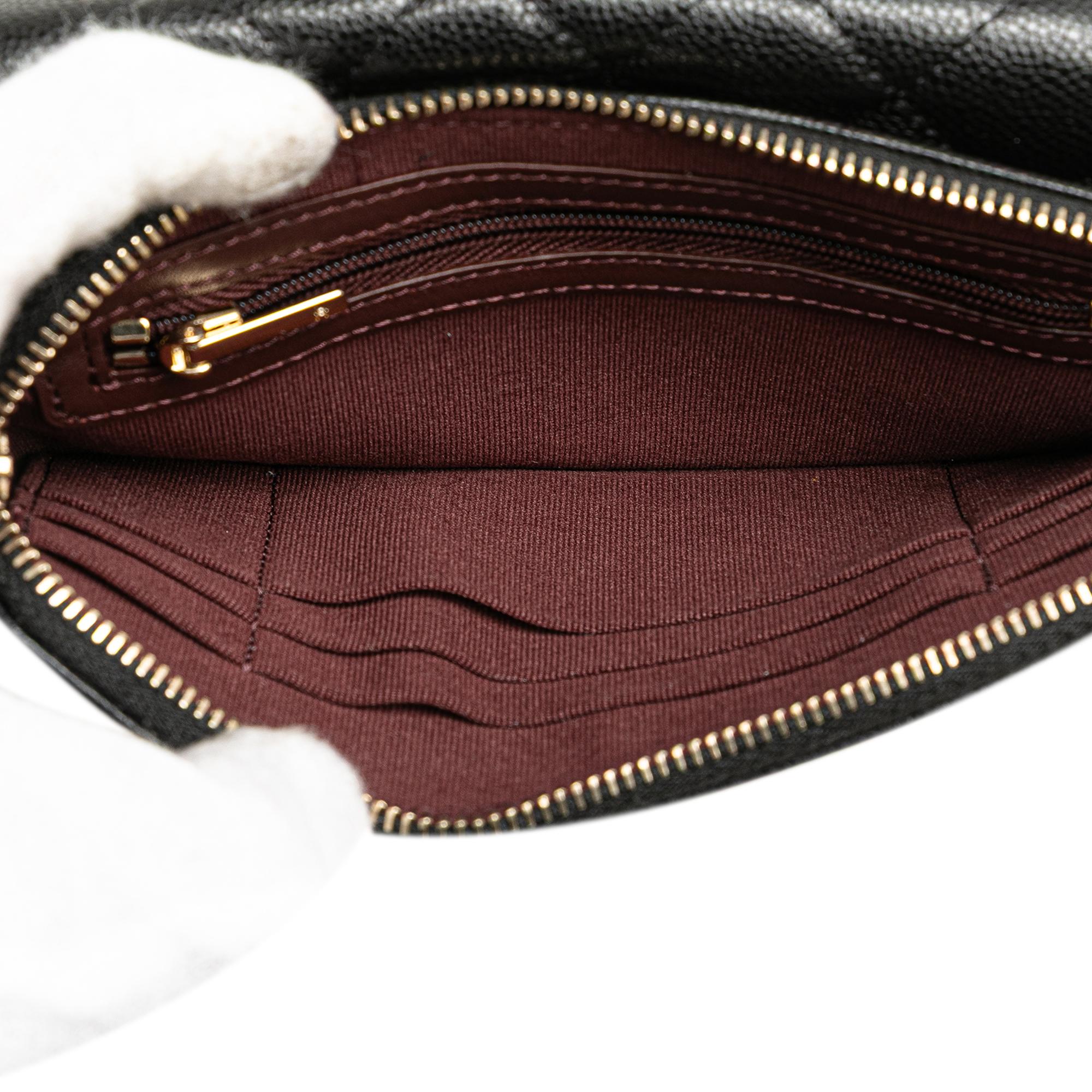 Chanel Caviar Quilted Phone Holder Wallet on Chain