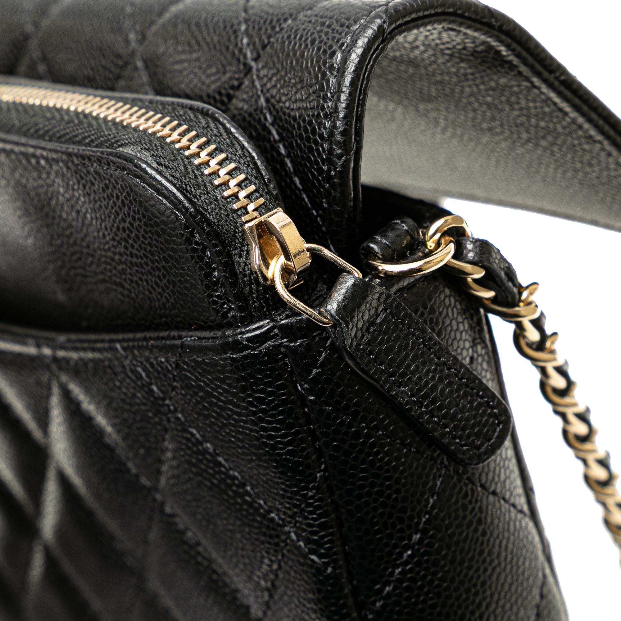 Chanel Caviar Quilted Phone Holder Wallet on Chain