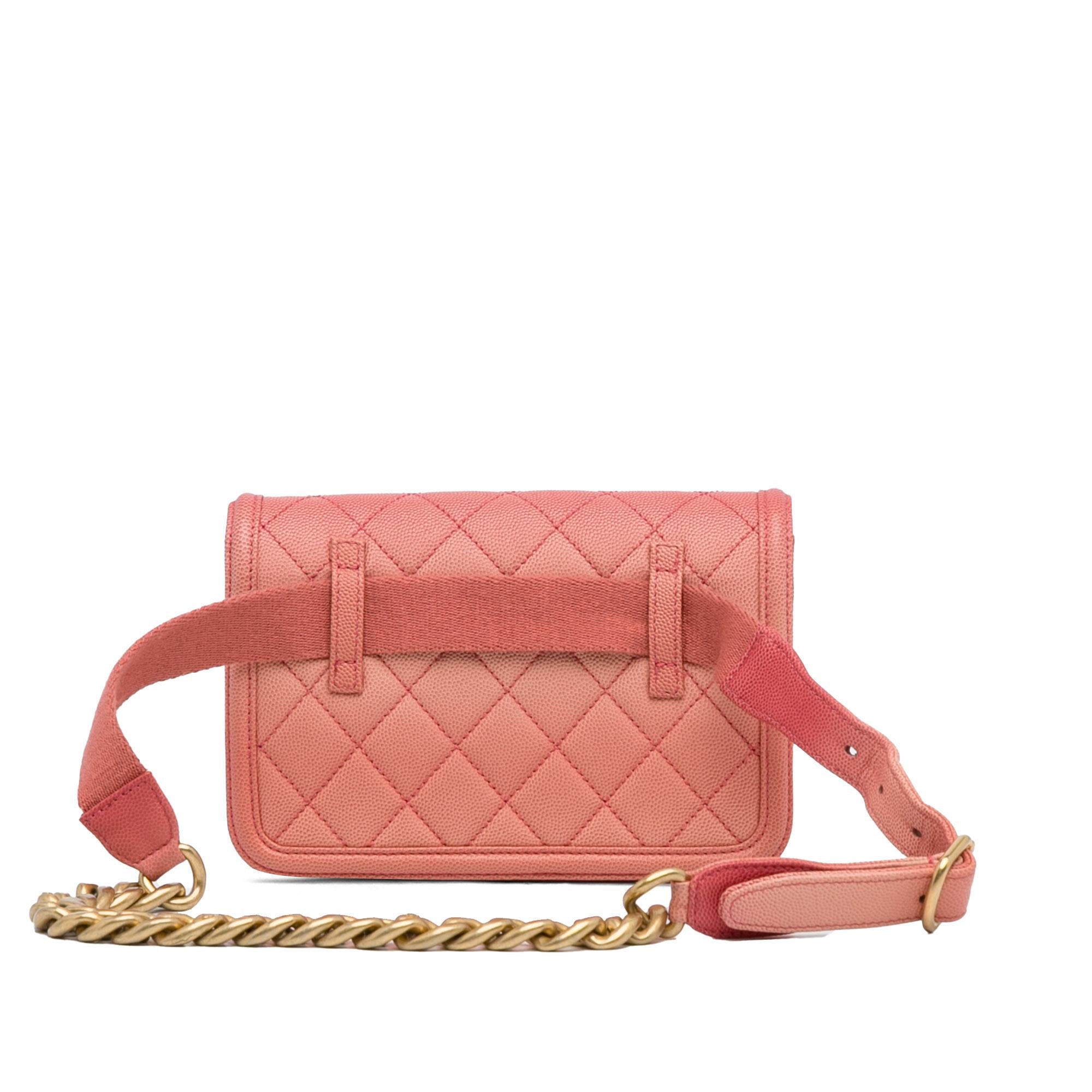 Chanel Caviar Sunset On The Sea Flap Belt Bag