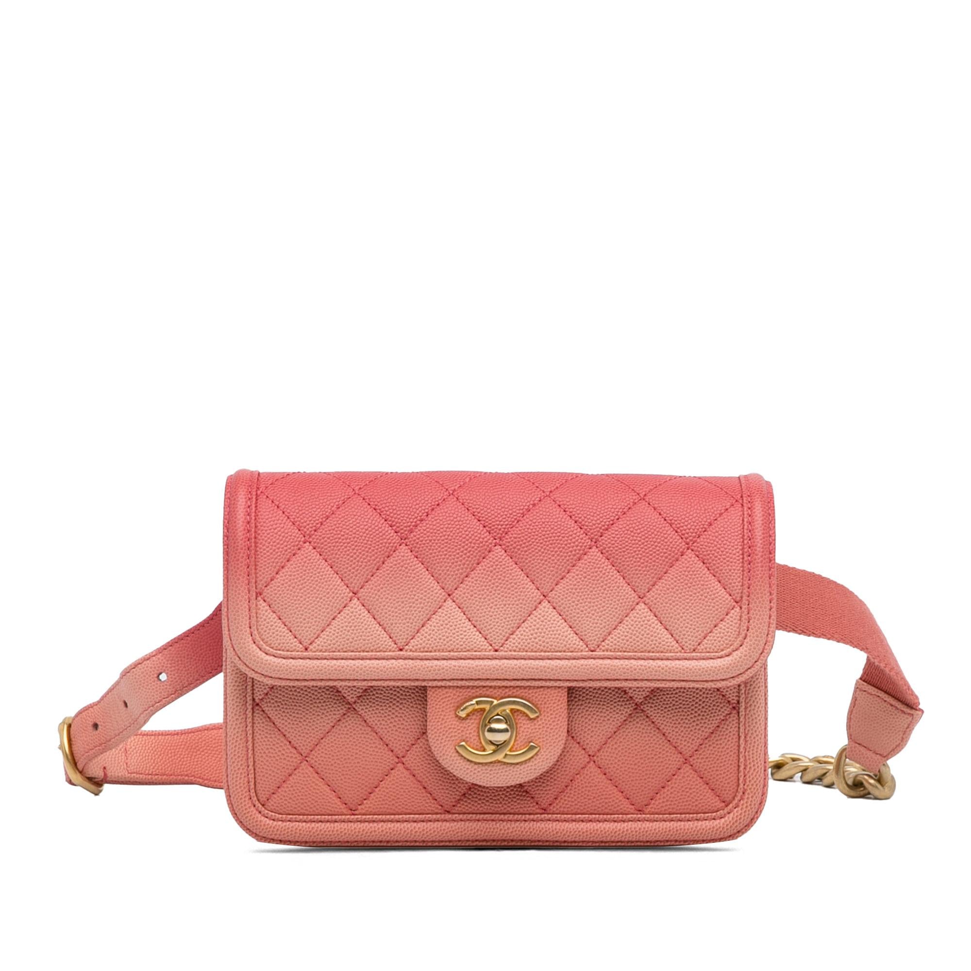 Chanel Caviar Sunset On The Sea Flap Belt Bag