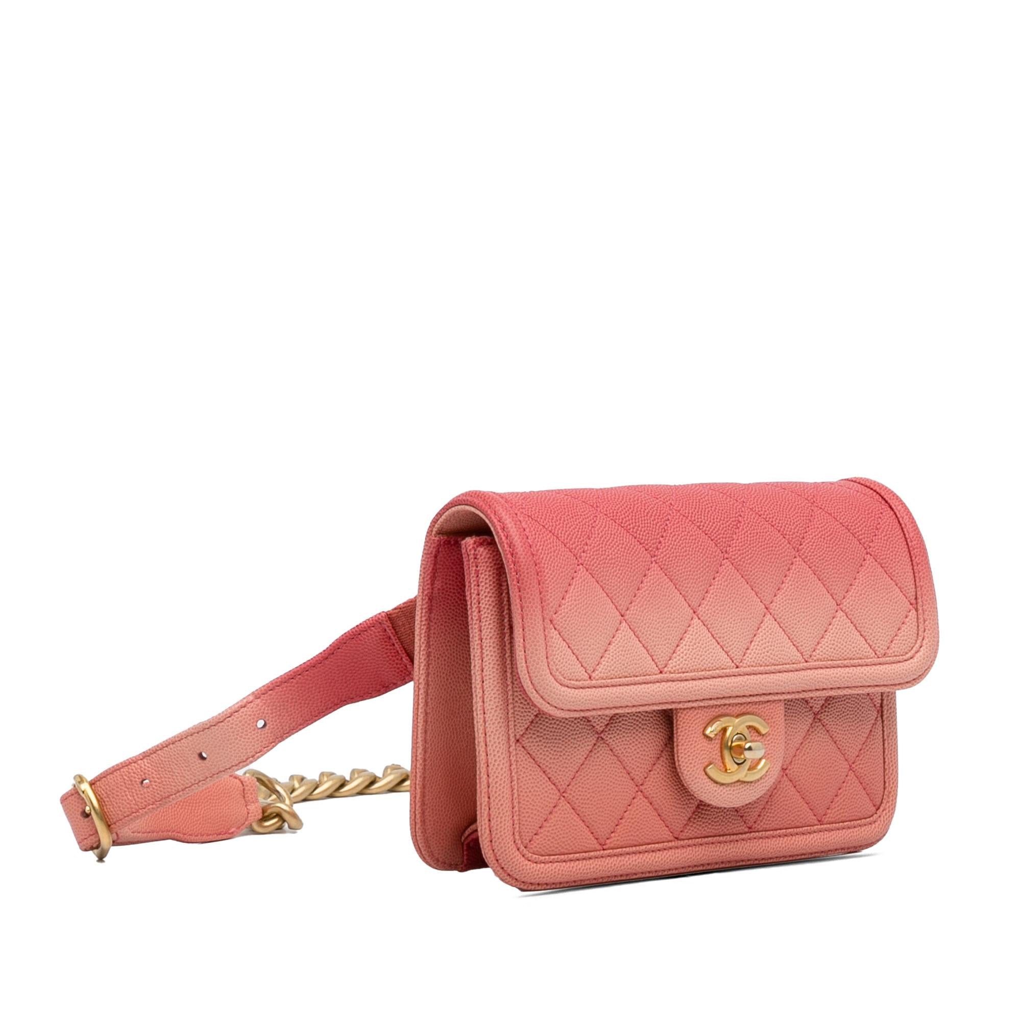 Chanel Caviar Sunset On The Sea Flap Belt Bag