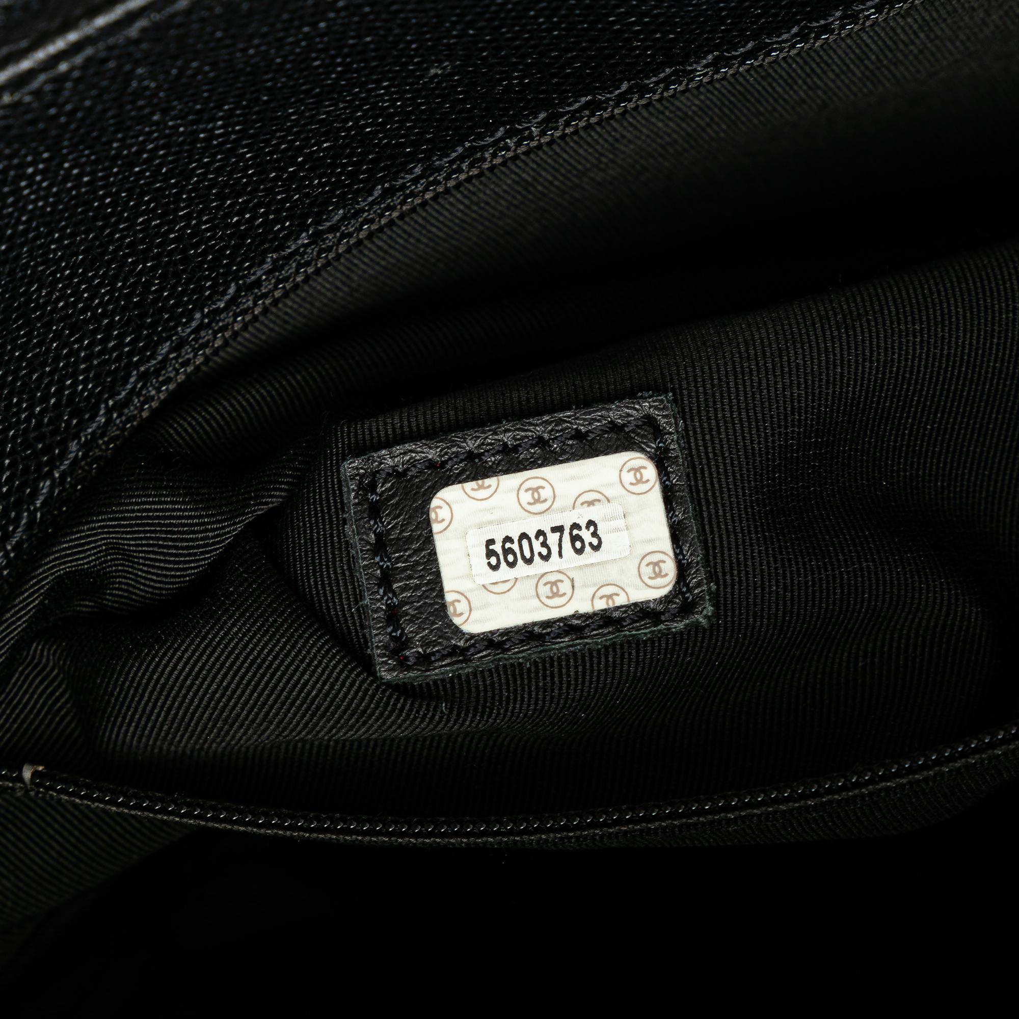 Chanel Caviar Tortoise Top Handle Tote