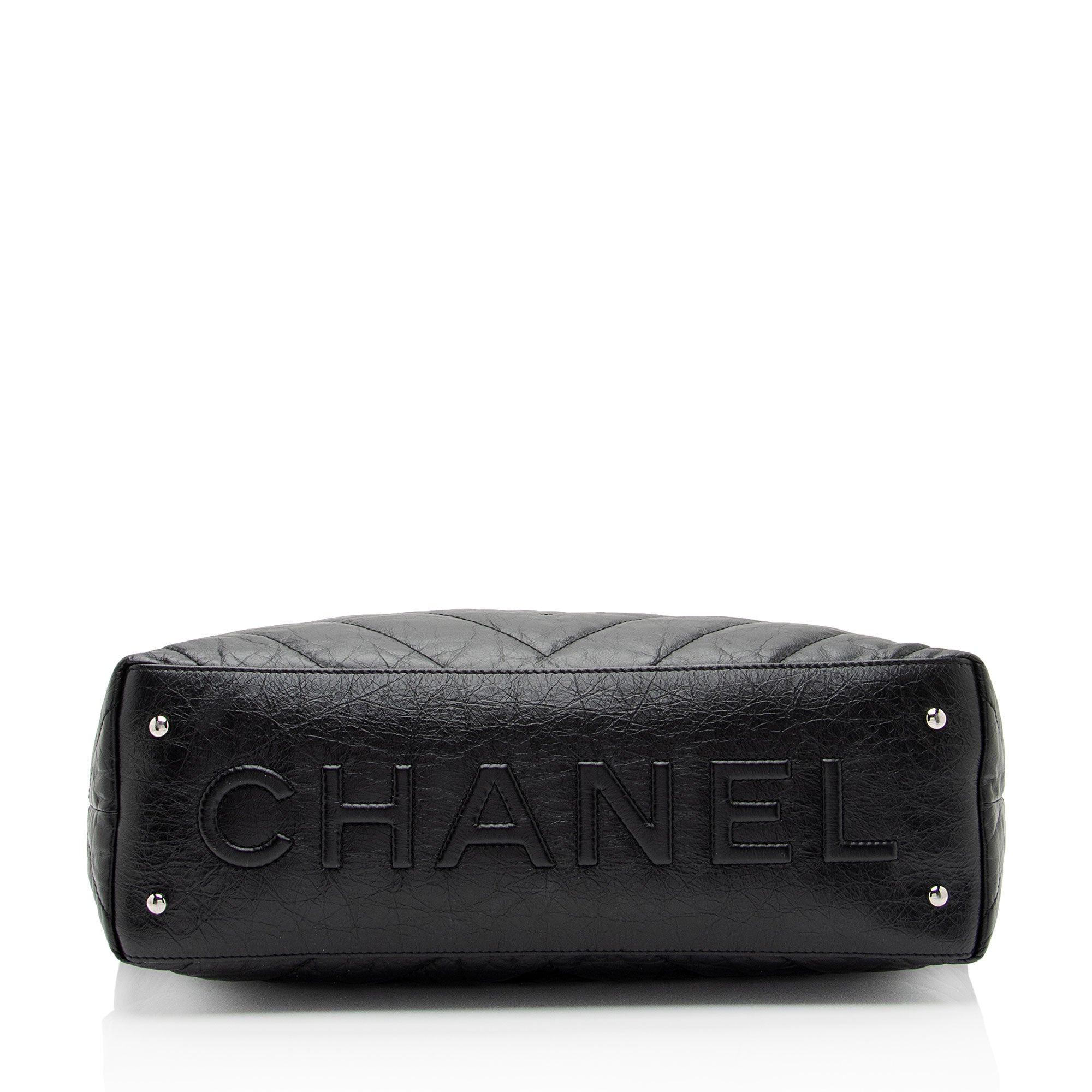 Chanel Chevron Aged Calfskin Big Bang Hobo (SHF-3kJJhz)