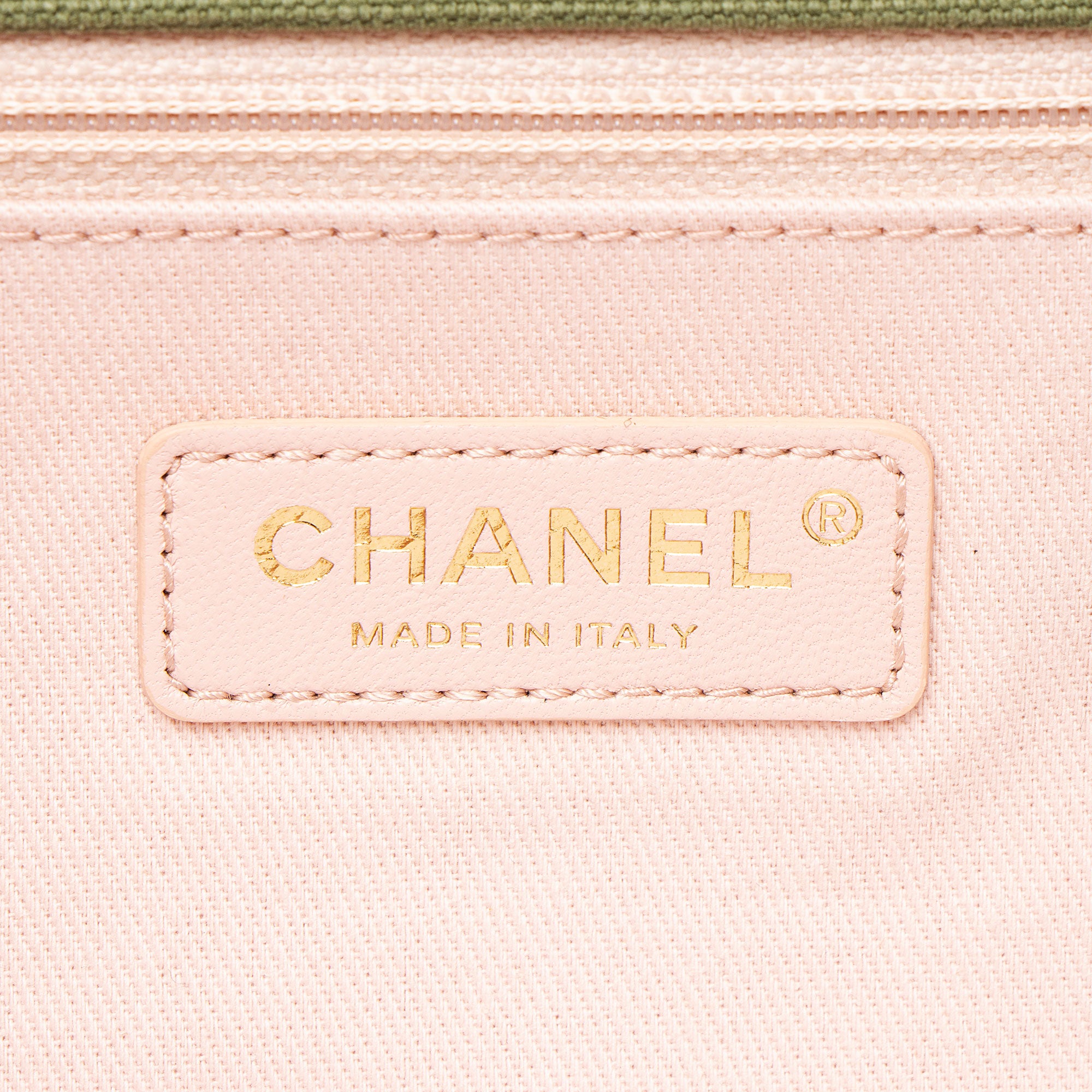Chanel Chevron Canvas Patchwork Cuba CC Maxi Flap Bag