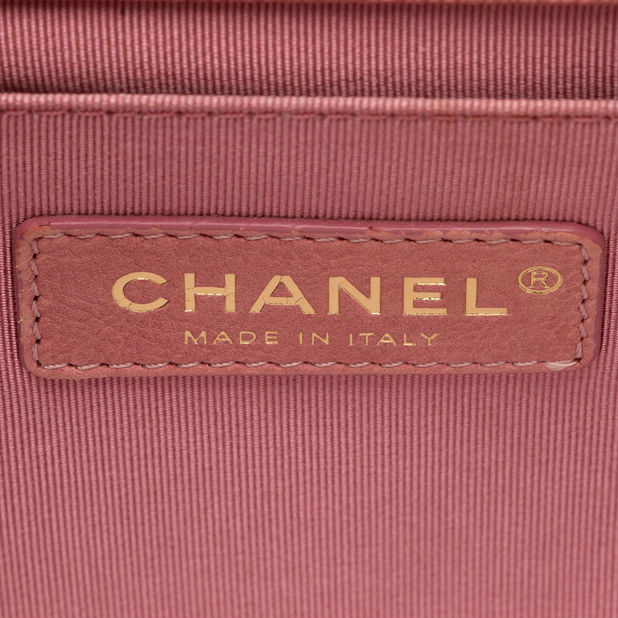 Chanel Chevron Caviar Leather Old Medium Boy Bag