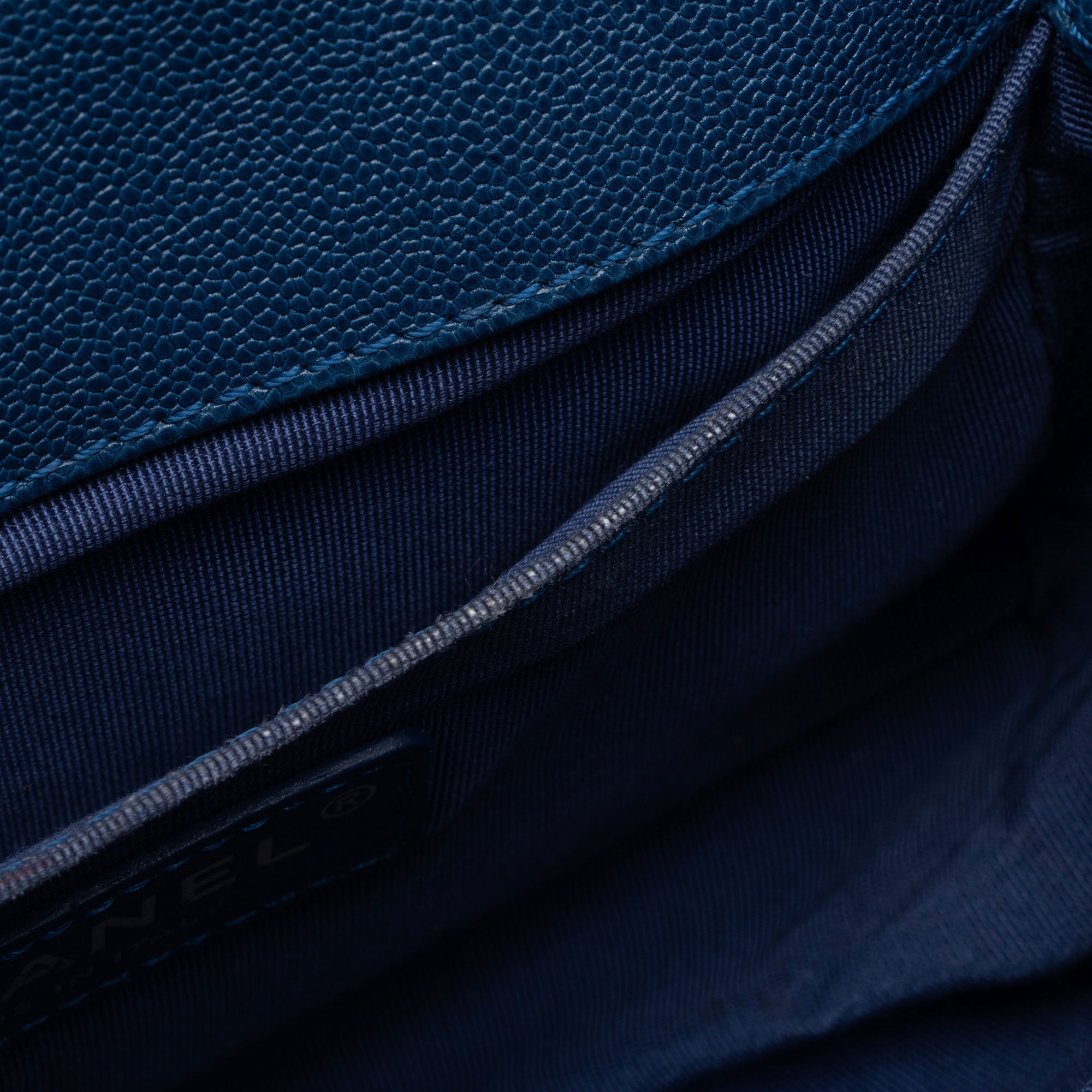 Chanel Chevron Caviar Leather Small Boy Bag