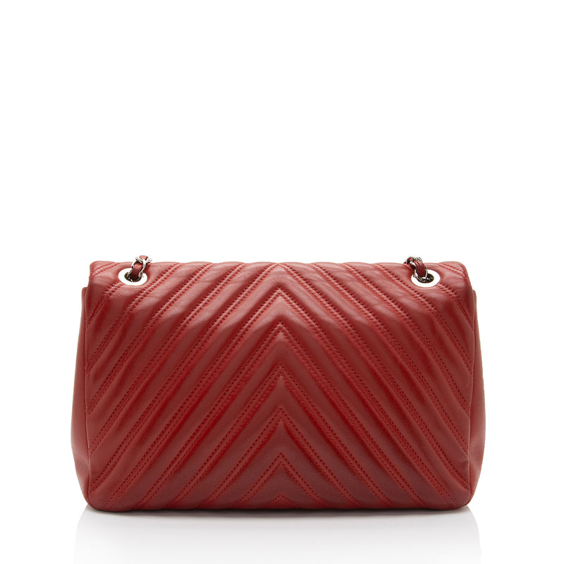 Chanel chevron lambskin store