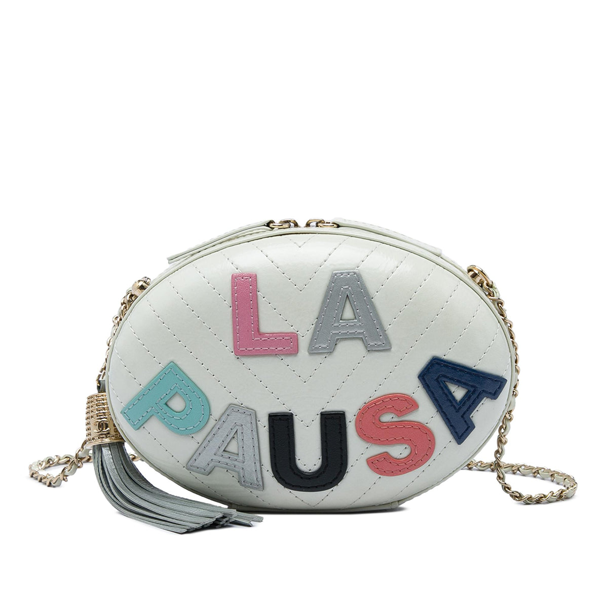 Chanel Chevron Lambskin La Pausa Evening Bag