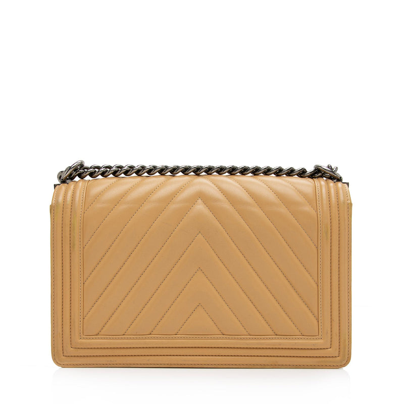 Chanel Chevron Lambskin Boy Bag