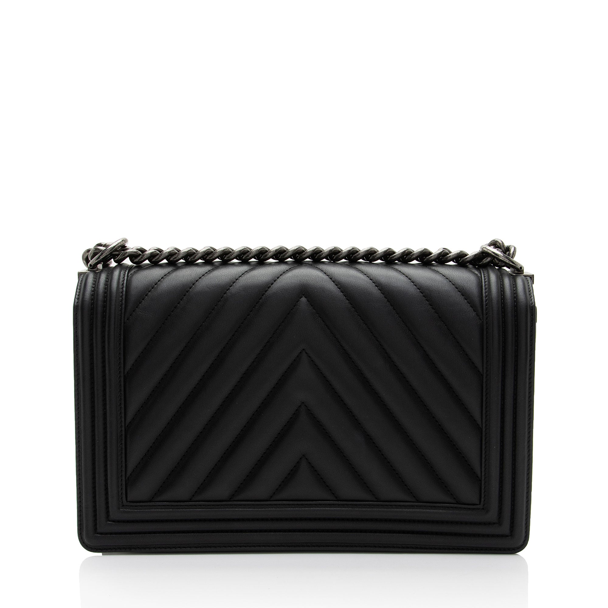 Chanel Chevron Lambskin New Medium Boy Bag