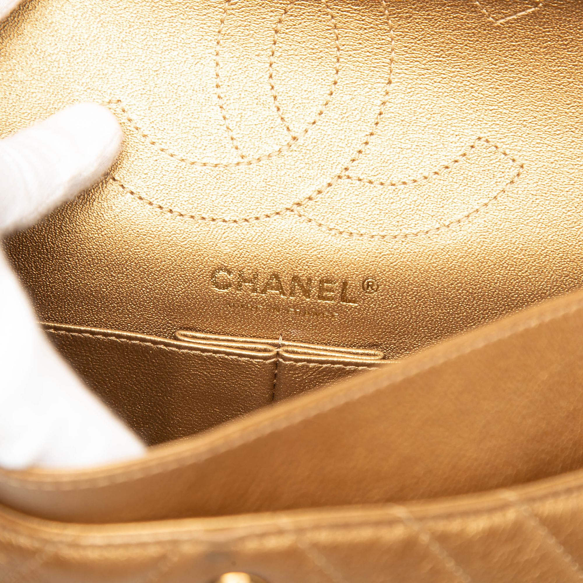 Chanel Chevron Metallic Aged Calfskin Reissue 2.55 Double Flap 225