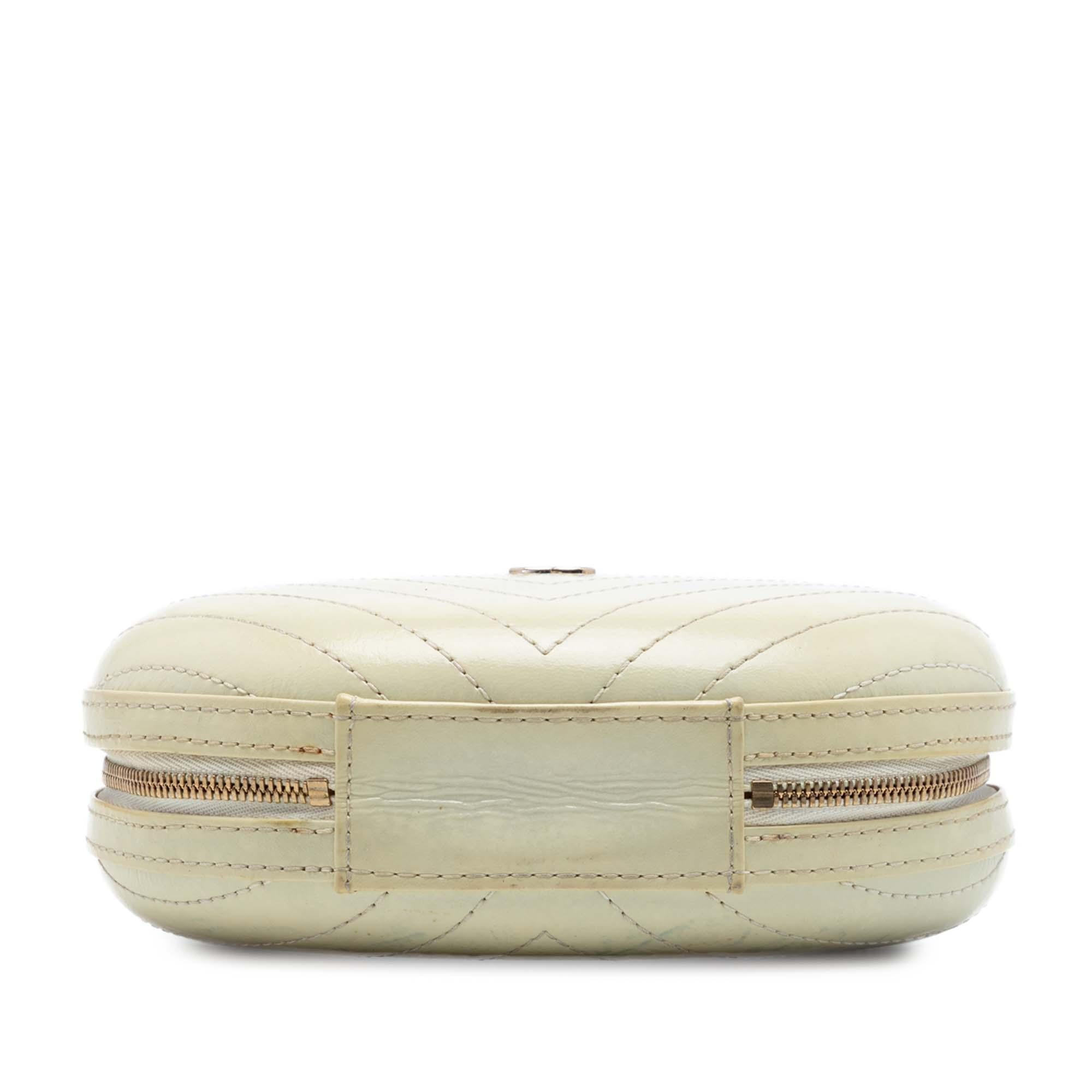 Chanel Chevron Stitched Calfskin La Pausa Evening Bag