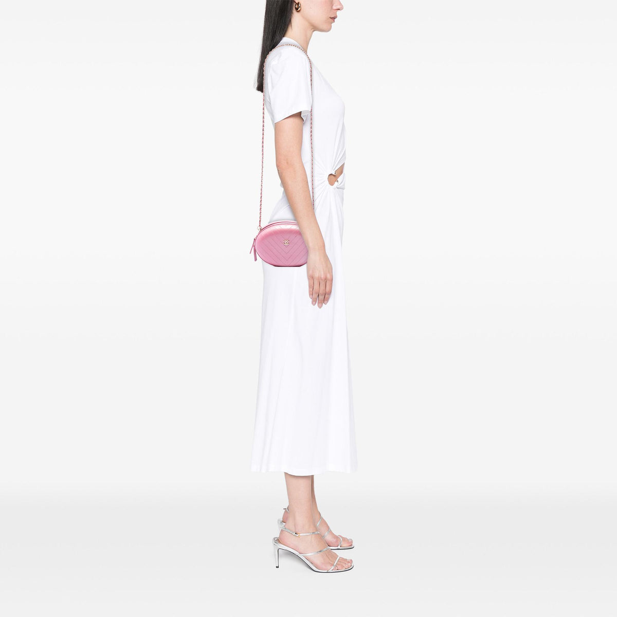Chanel Chevron Stitched Calfskin La Pausa Evening Bag