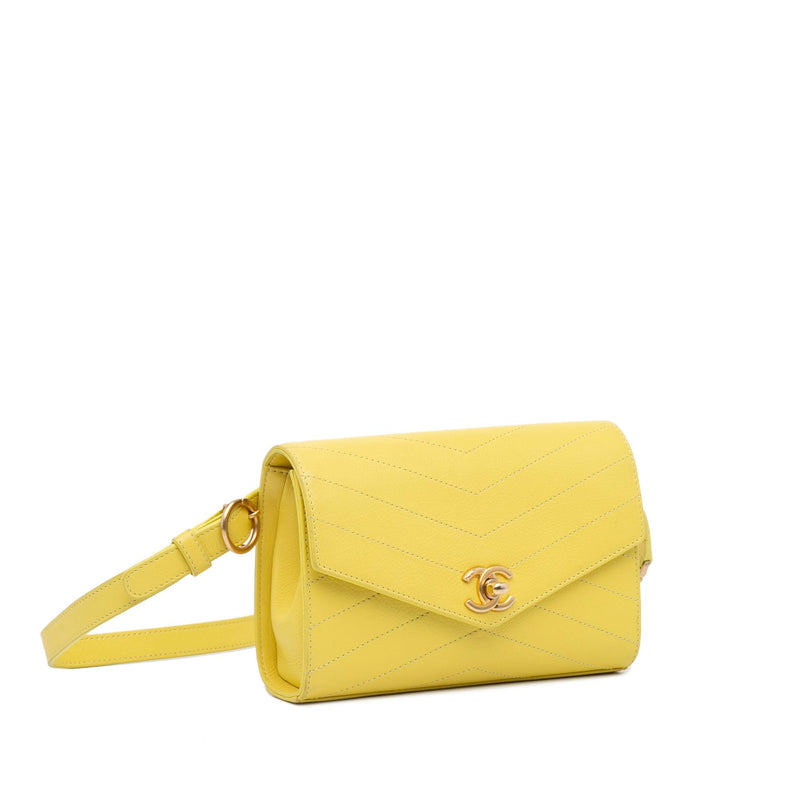Chanel Chevron Stitched Coco Belt Bag (SHG-0M8DhP) – LuxeDH