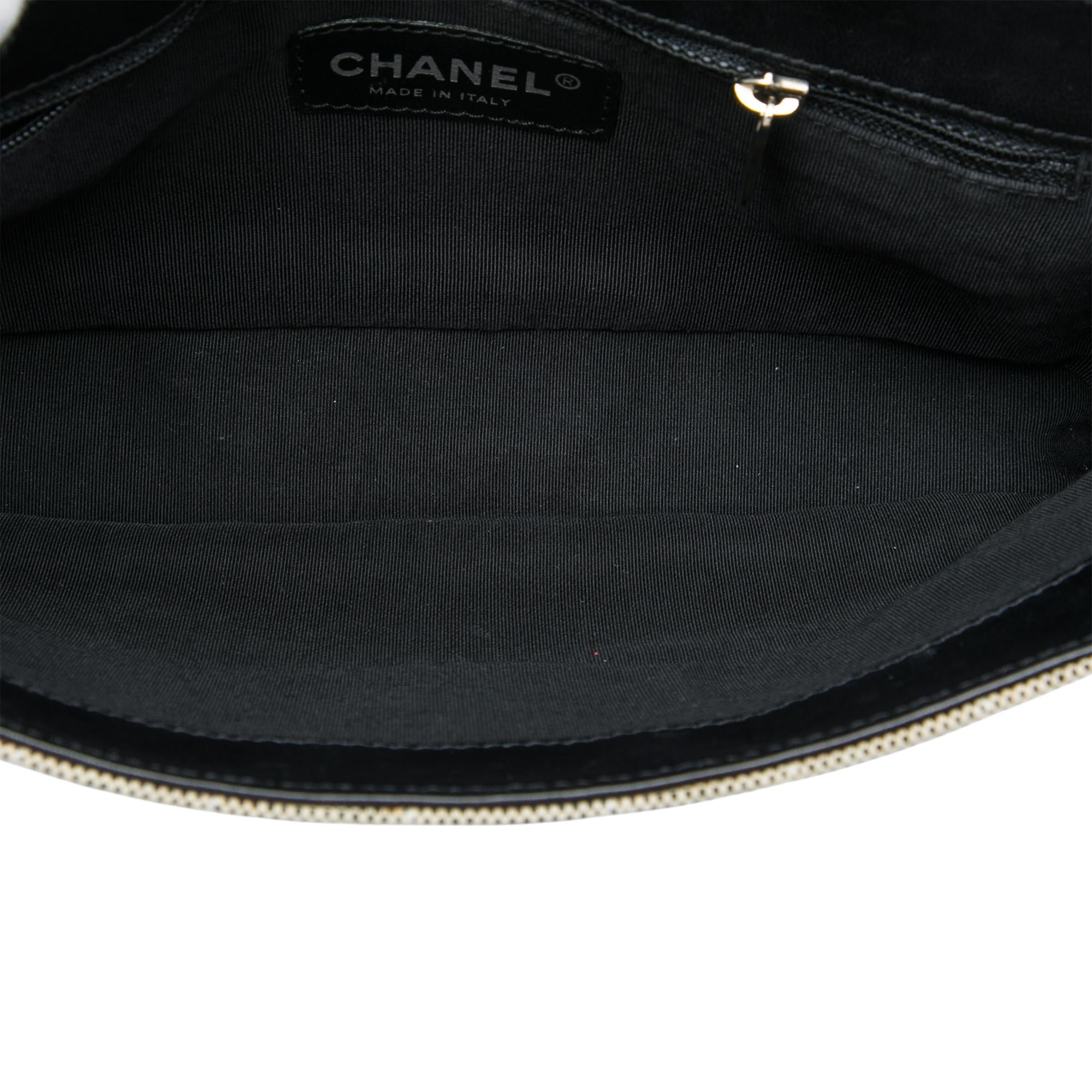 Chanel Choco Bar Canvas Camellia CC No. 5 Flap Handbag