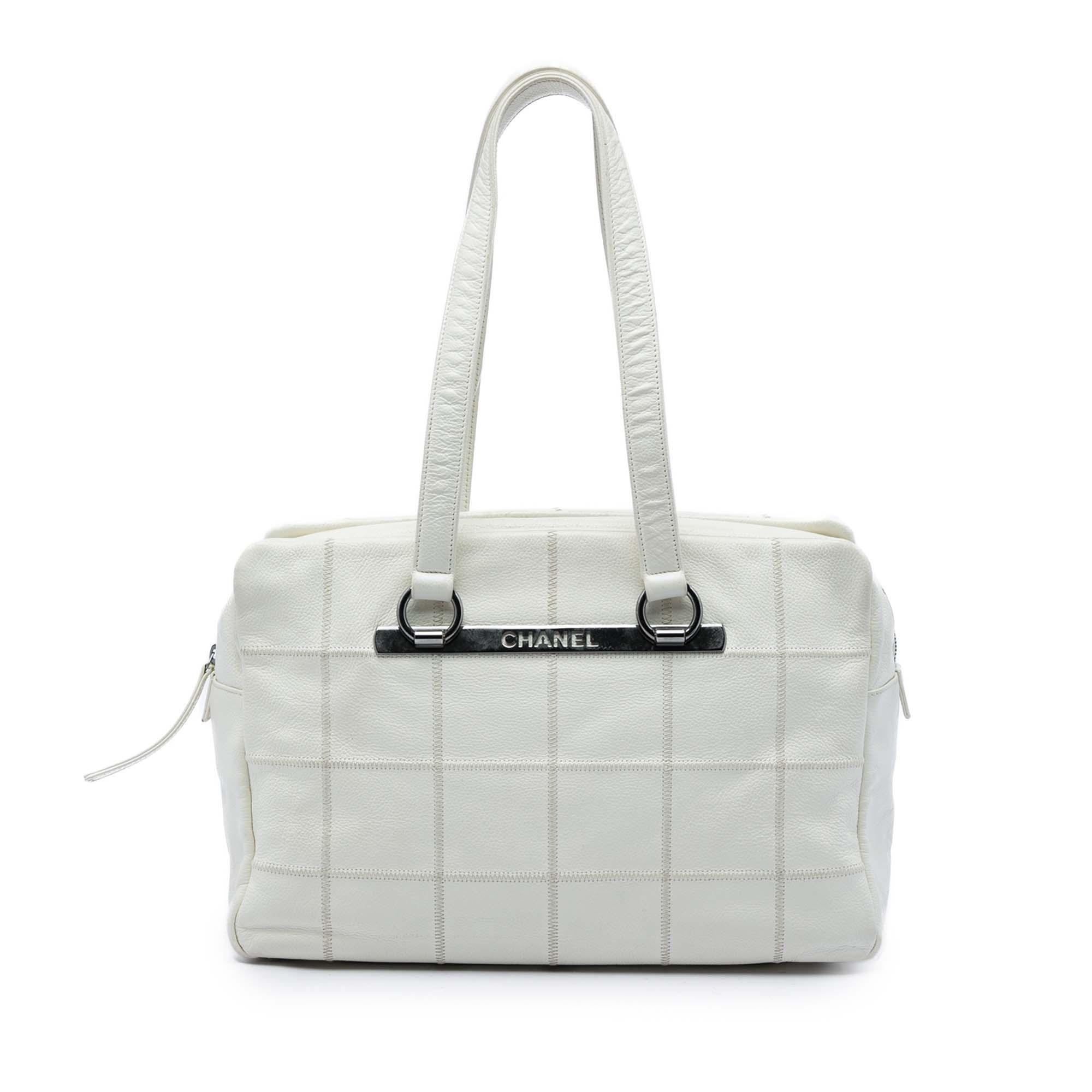 Chanel Chocolate Bar Caviar LAX Bowler Bag