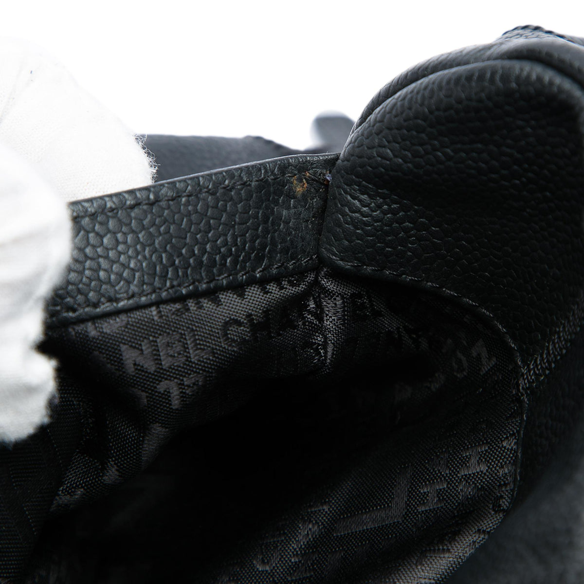 Chanel Chocolate Bar Caviar Shoulder Bag