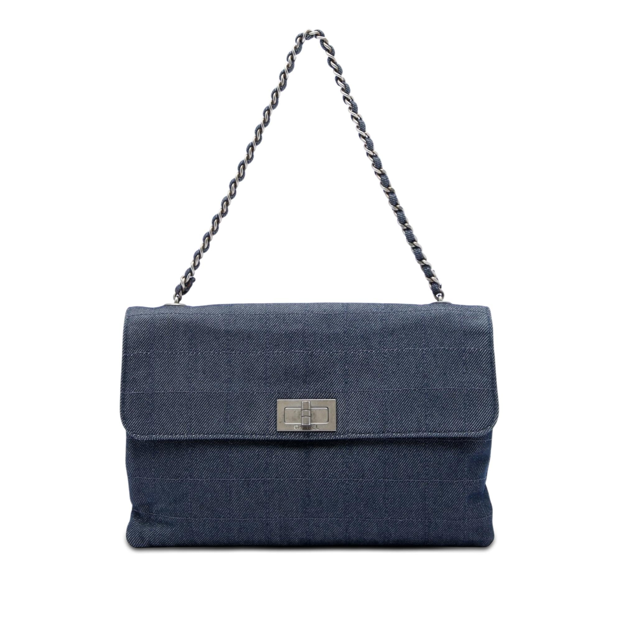 Chanel Chocolate Bar Denim Reissue 2.55 Flap
