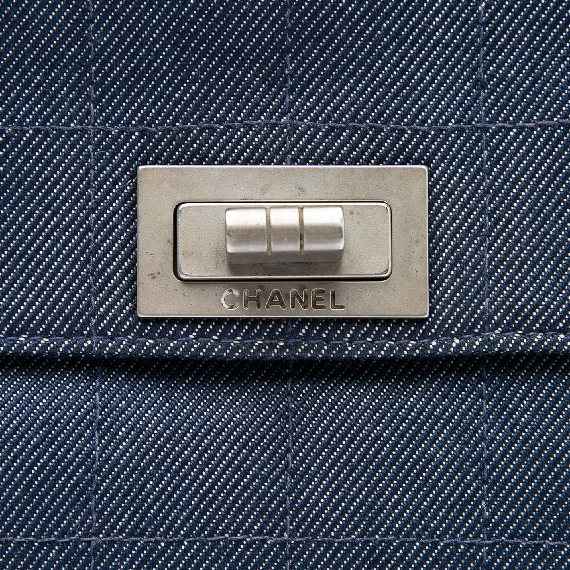 Chanel Chocolate Bar Denim Reissue 2.55 Flap