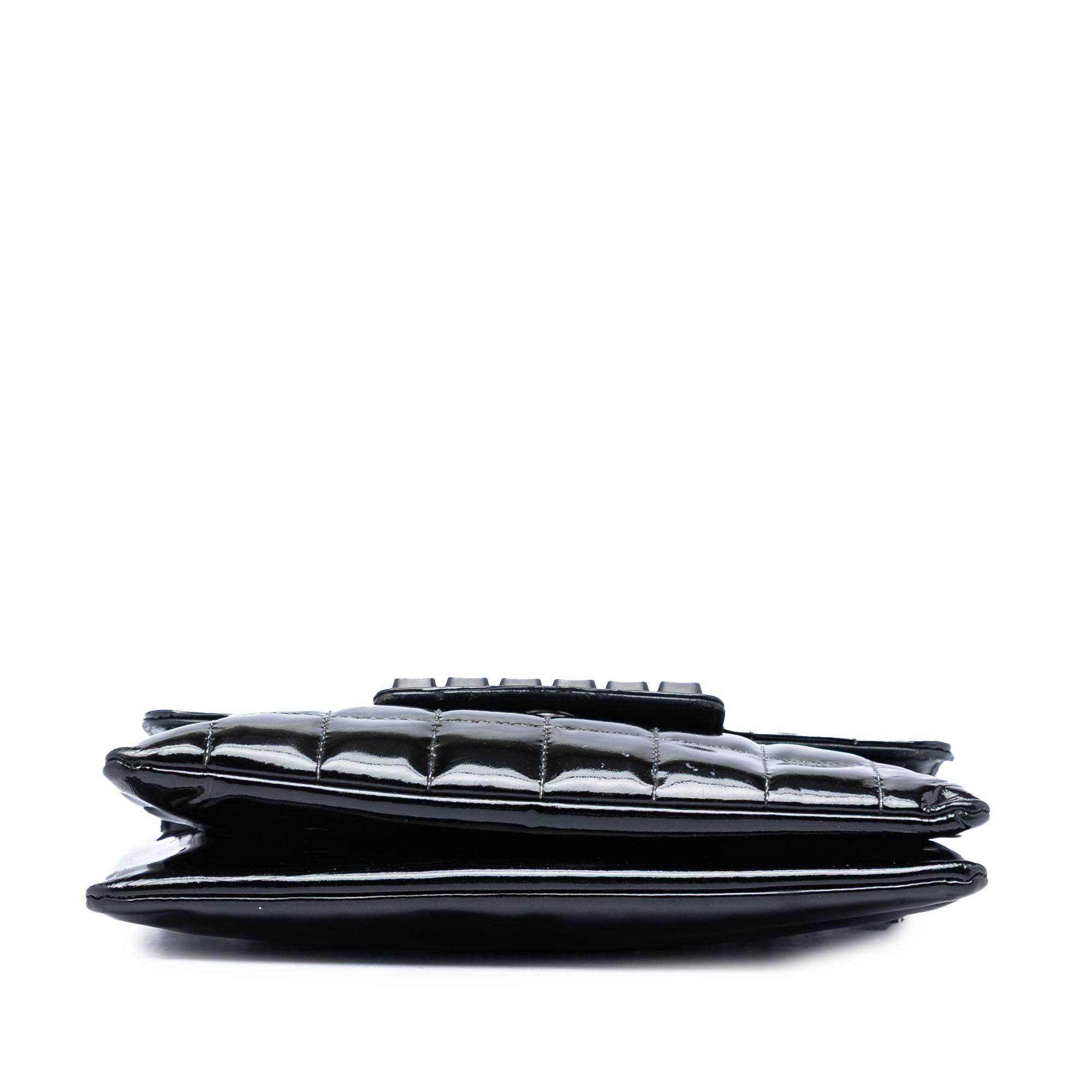 Chanel Chocolate Bar Patent Digital Flap