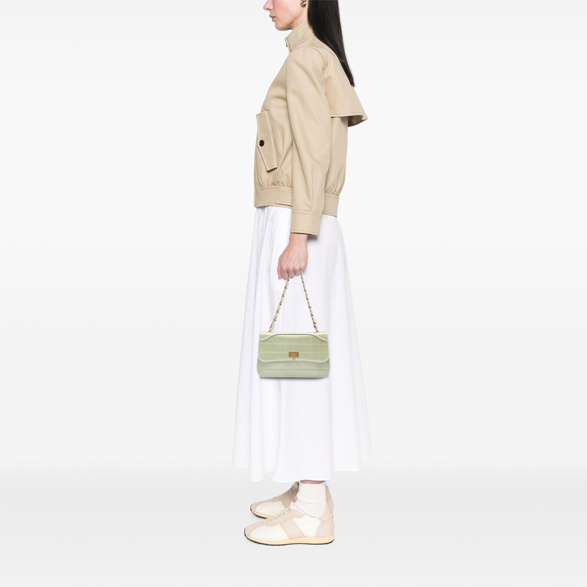 Chanel Chocolate Bar Satin Reissue 2.55 Single Flap