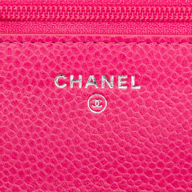 Chanel Classic Caviar Wallet On Chain (SHG-A43QeZ)