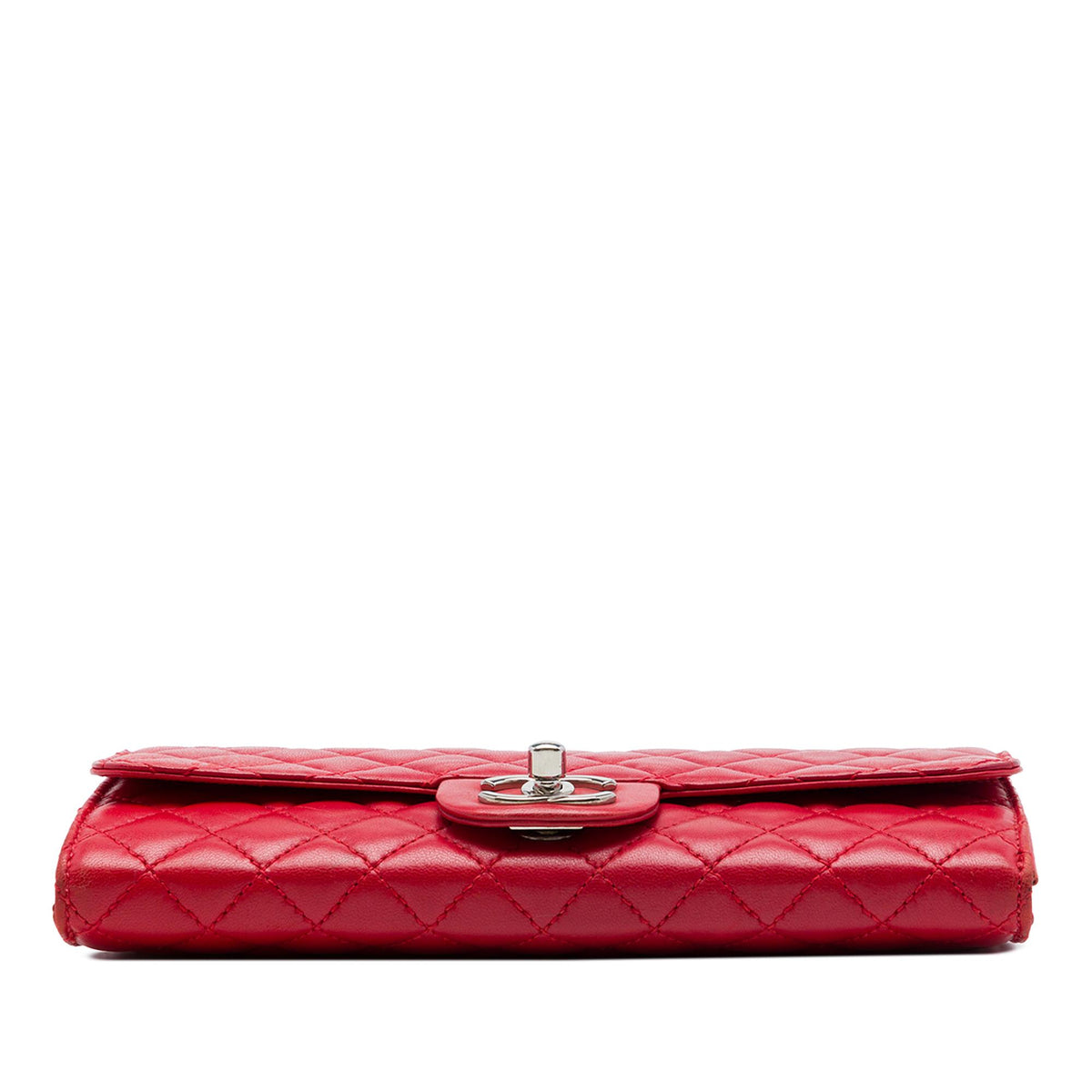 Chanel Classic Lambskin East West Wallet on Chain
