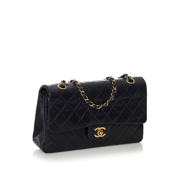 Chanel Classic Medium Lambskin Double Flap Bag (SHG-35313)