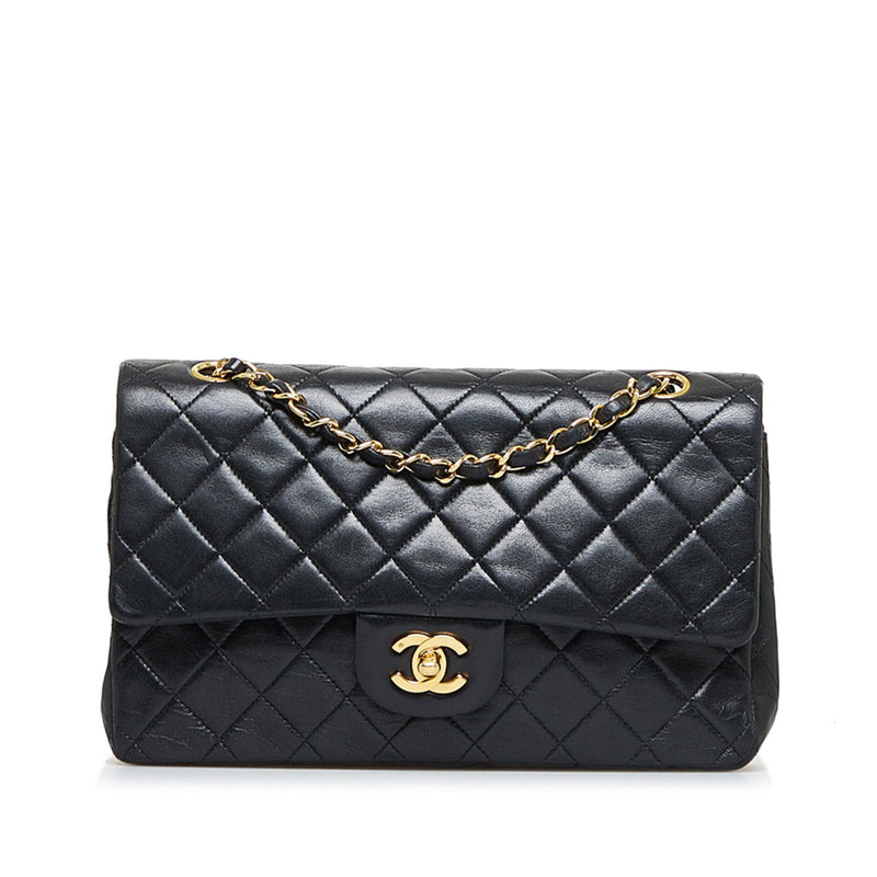 Chanel Small Classic Lambskin Leather Double Flap Bag (SHG-34199) – LuxeDH