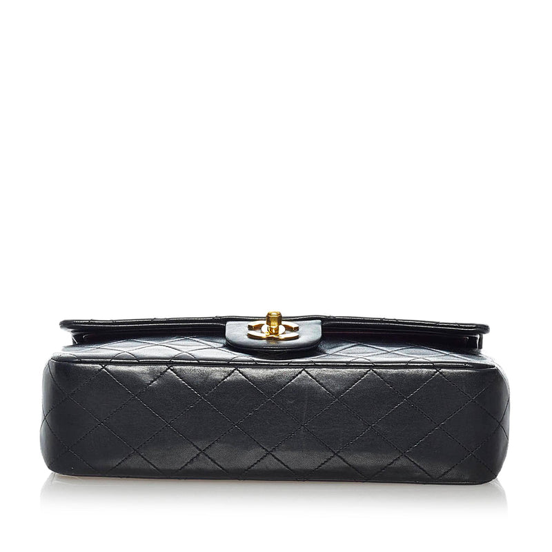 Chanel Classic Medium Lambskin Leather Double Flap Bag (SHG-35165)