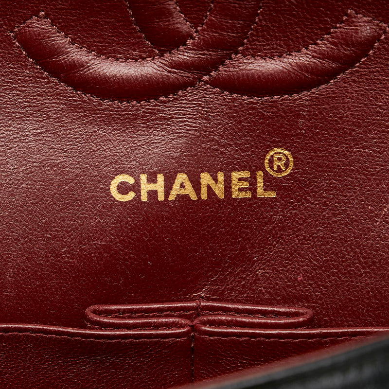Chanel Classic Medium Lambskin Leather Double Flap Bag (SHG-35165)