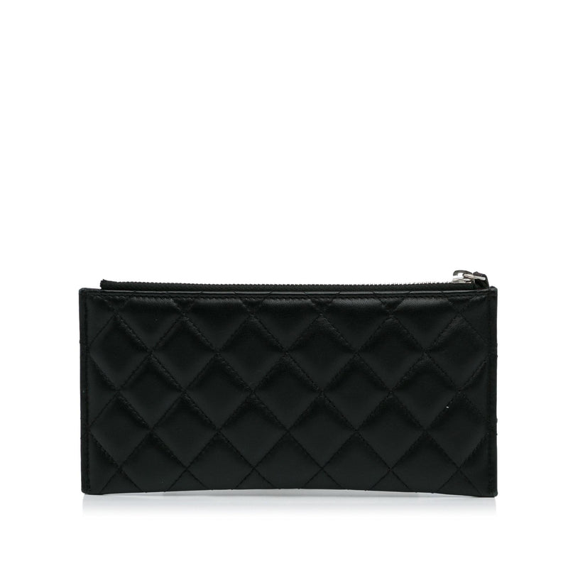 Chanel Classic Quilted Lambskin Zip Wallet (SHG-J6cOXw)