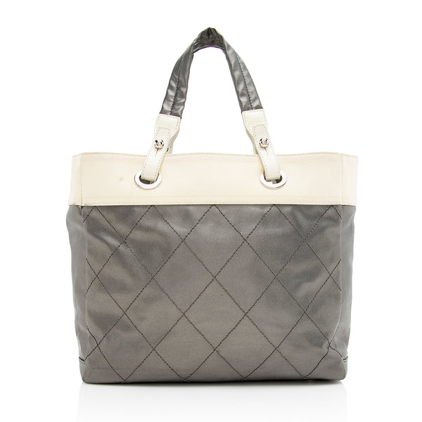 Chanel Coated Canvas Biarritz Tote - FINAL SALE (SHF-20003)