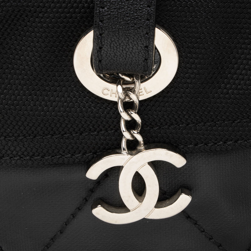 Chanel Coated Canvas Paris Biarritz Small Tote (SHF-Vx8Wo2)