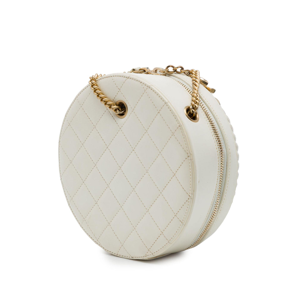 Chanel Crumpled Calfskin En Vogue Round Bag