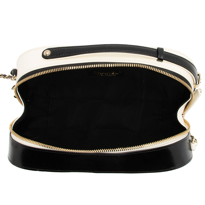 Chanel Crumpled Calfskin Mini Vanity Case Shoulder Bag (SHF-7tQCRo)