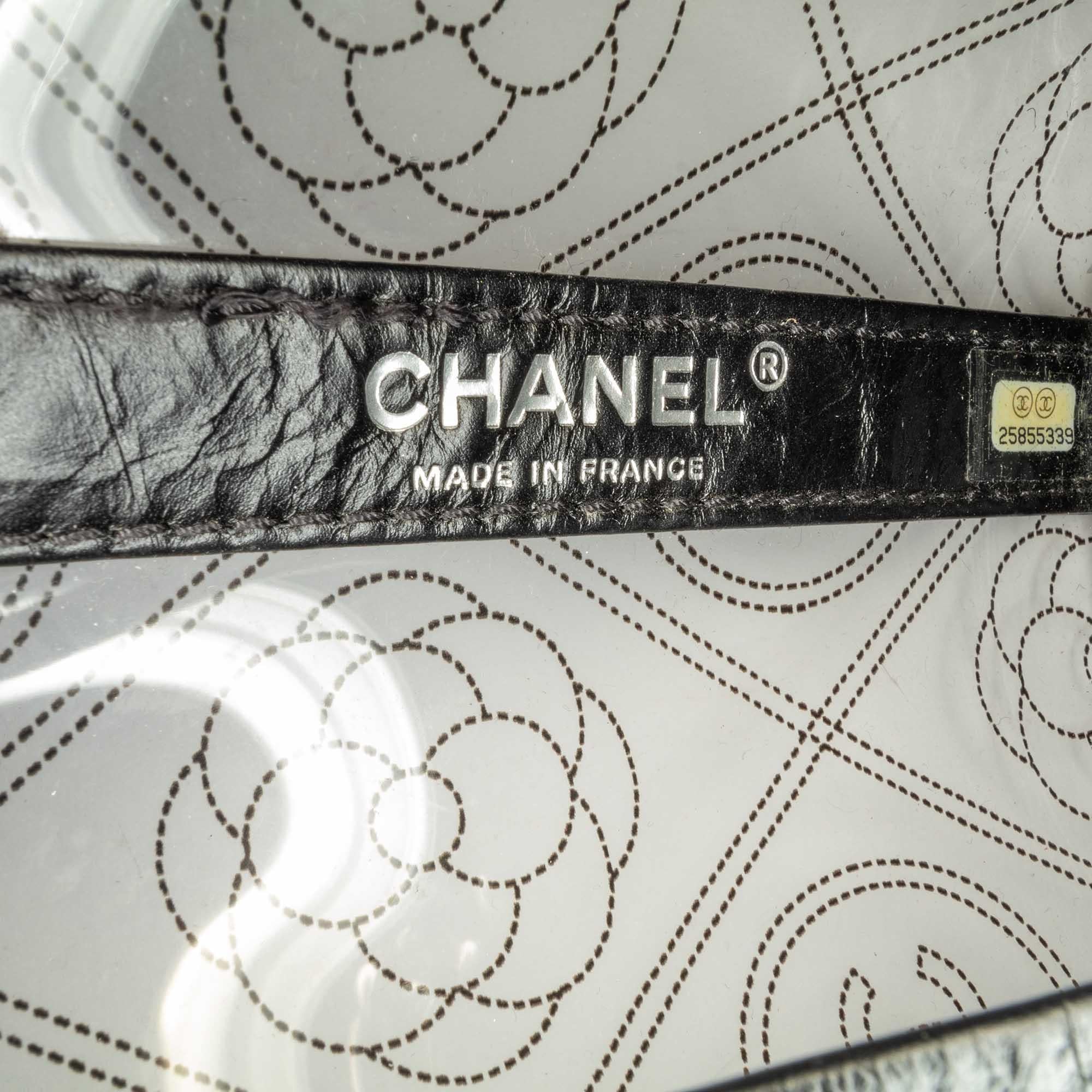 Chanel Crumpled Calfskin PVC Camellia Bucket (SHG-i0Pshh)