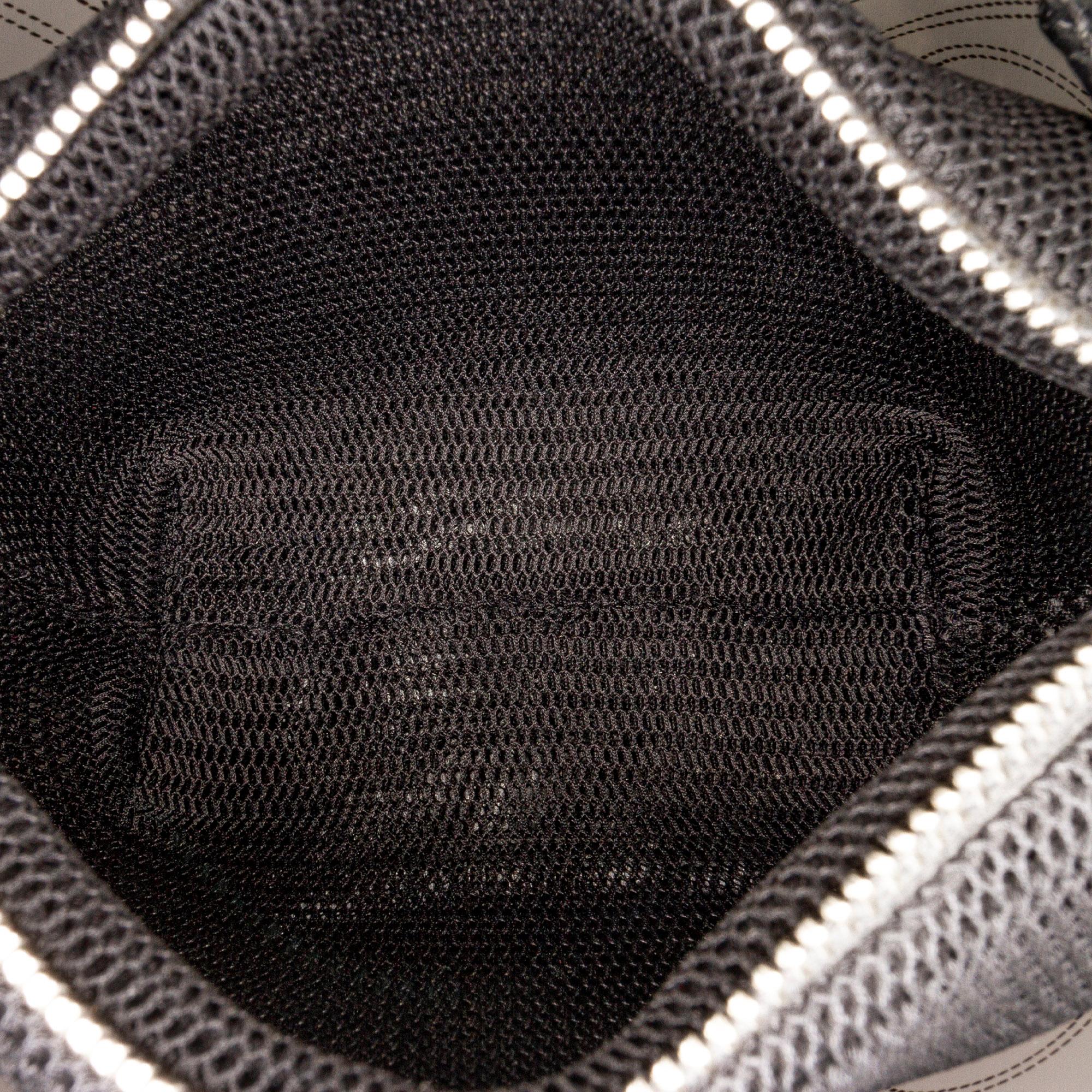 Chanel Crumpled Calfskin PVC Camellia Bucket