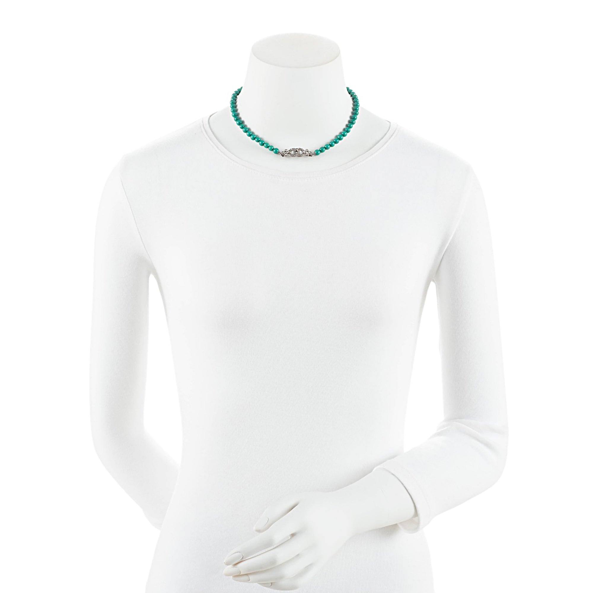 Chanel Crystal CC Bead Necklace