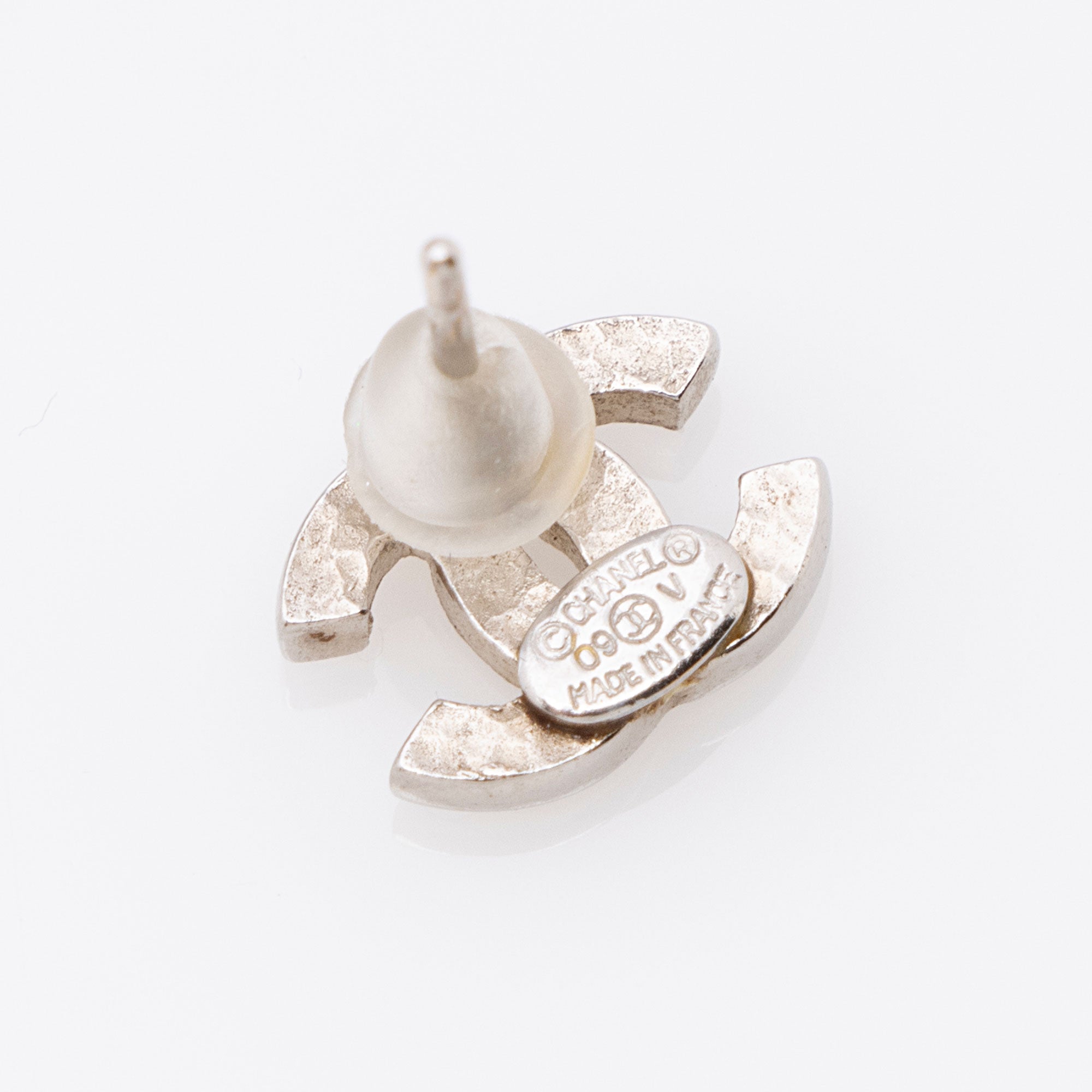 Chanel Crystal CC Mini Stud Earrings