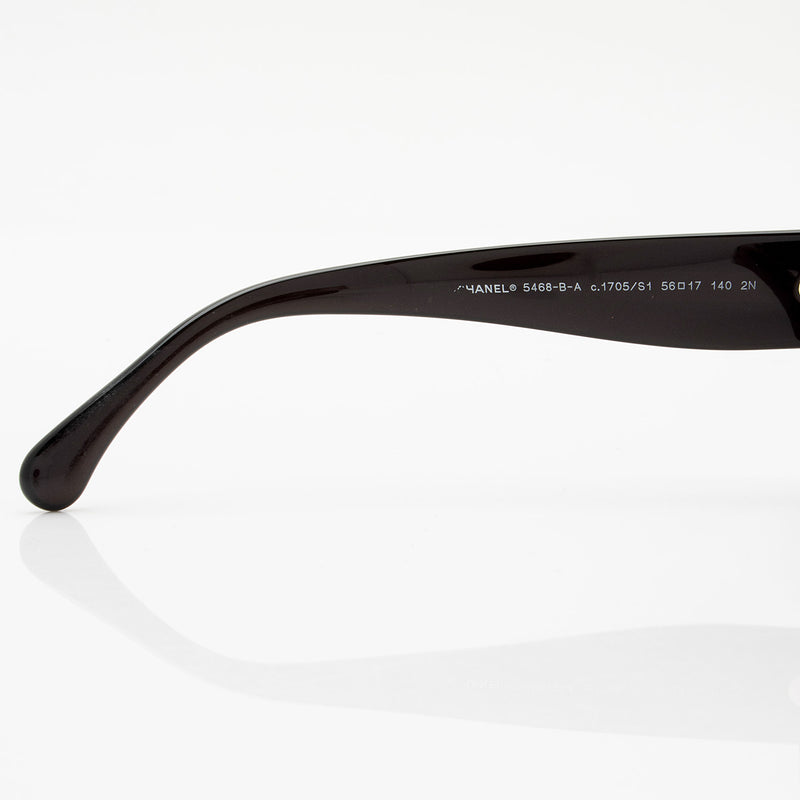 Chanel Crystal CC Rectangular Sunglasses (SHF-1worz1)