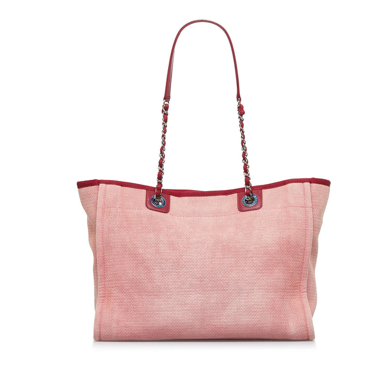 Chanel Pink Canvas Boston Style Handbag
