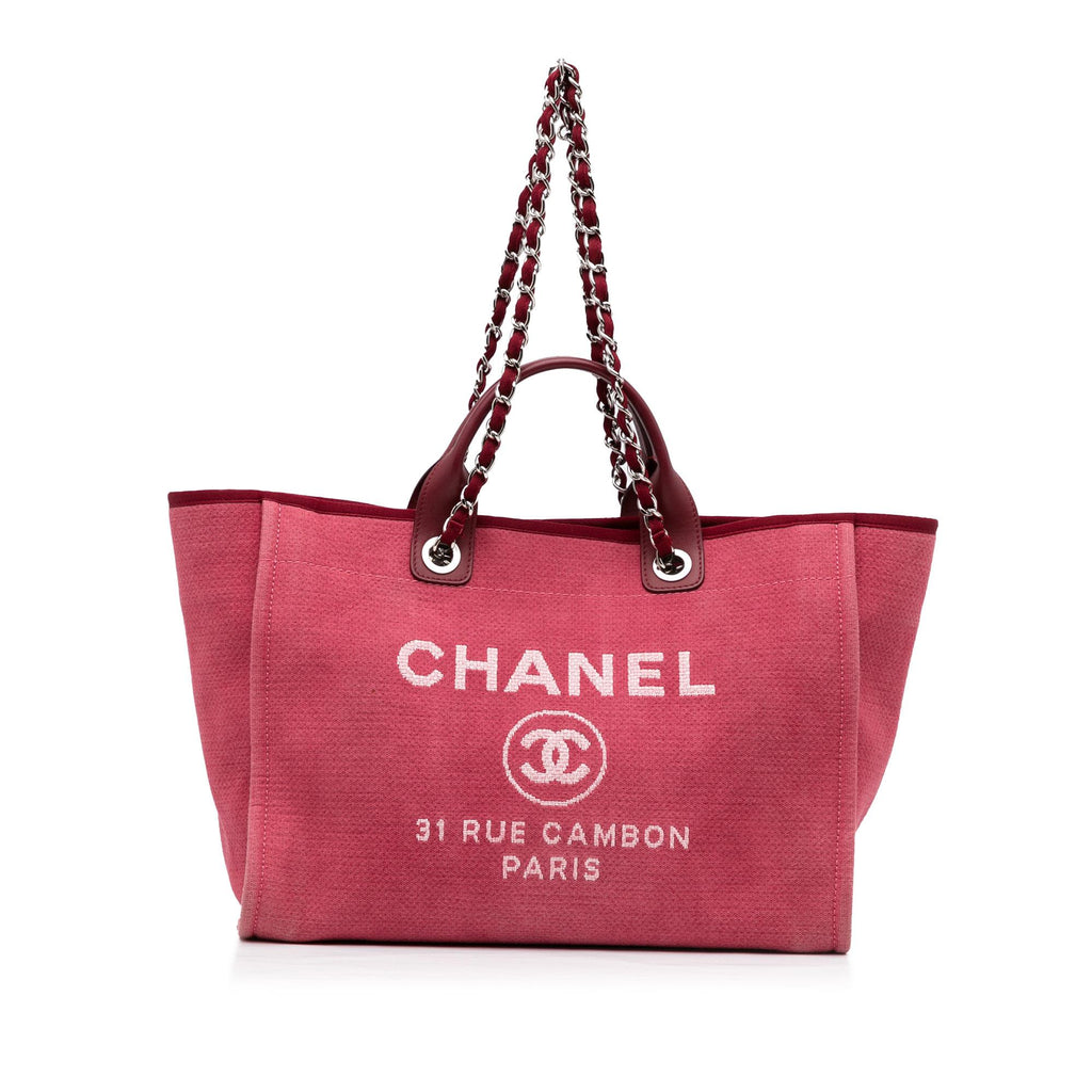 Chanel Deauville Large Pink Tote Bag – Diamonds in Dubai