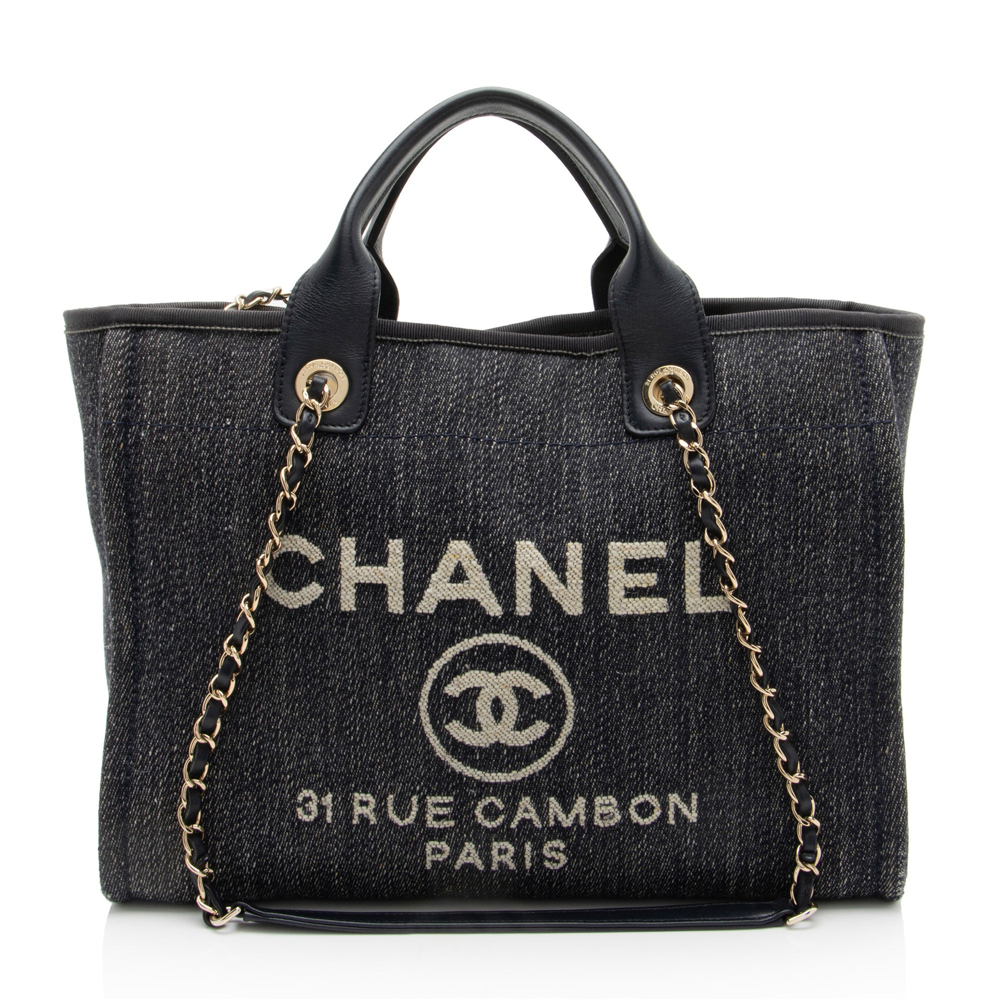 Chanel Denim Deauville Small Tote
