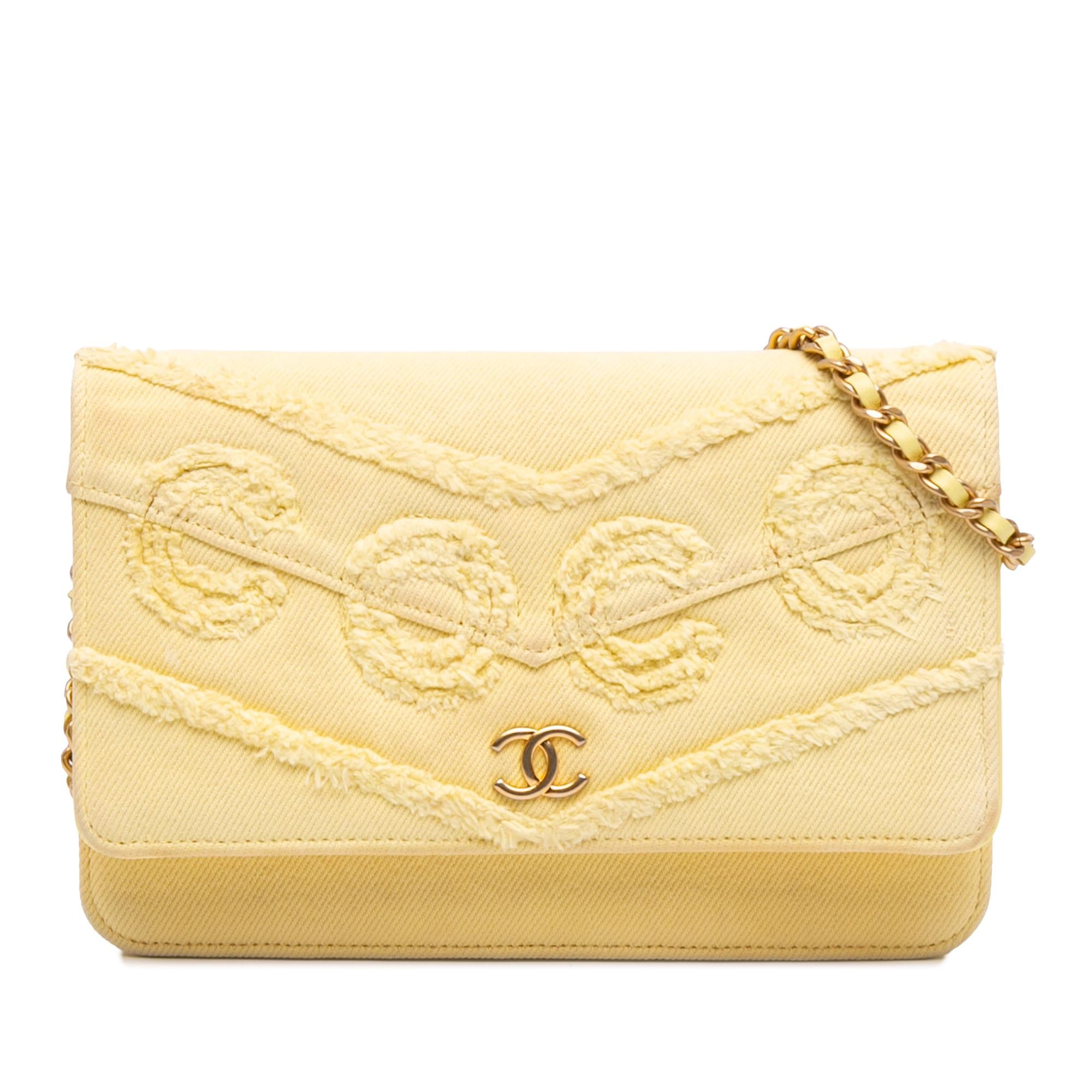 Chanel Denim Fringe Coco Wallet On Chain