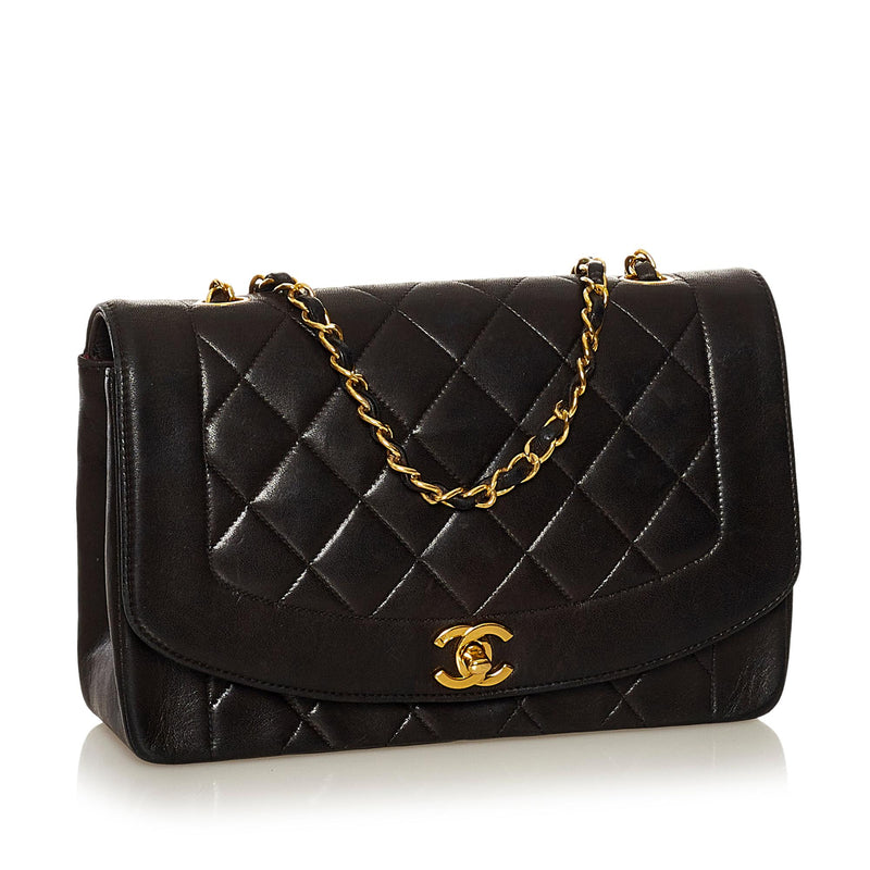 Brandy slutpunkt Walter Cunningham Chanel Diana Lambskin Leather Crossbody Bag (SHG-VVfx3I) – LuxeDH