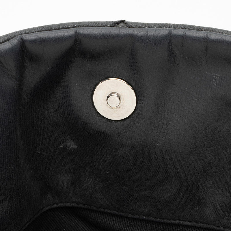 Chanel Distressed Calfskin Just Mademoiselle XL Bowler Bag (SHF-22552)