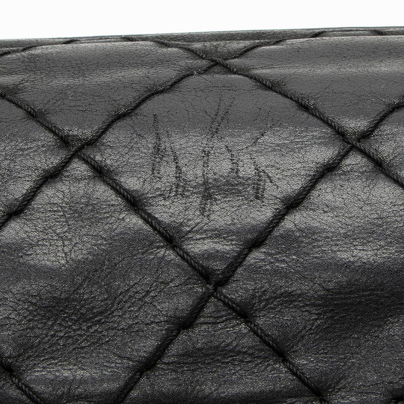 Chanel - Authenticated Bowling Bag Handbag - Synthetic Black for Women, Good Condition