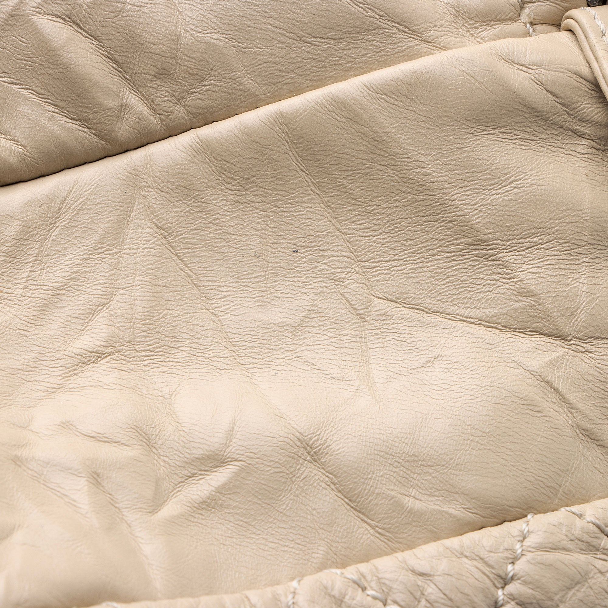 Chanel Distressed Lambskin Coco Rider Large Bowler Bag (SHF-B7H8qF)